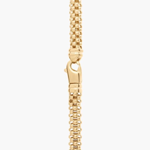 18" Popcorn Chain Textured Bead Necklace in 14K Yellow Gold - Image 5